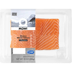 SEAFOOD: Skinless Atlantic Salmon 10oz.