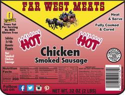 SAUSAGE: Chicken Hot Links 2 lbs.